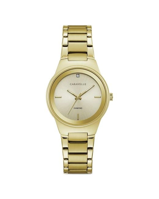 Bulova Metallic Caravelle Modern Diamond 30Mm Watch