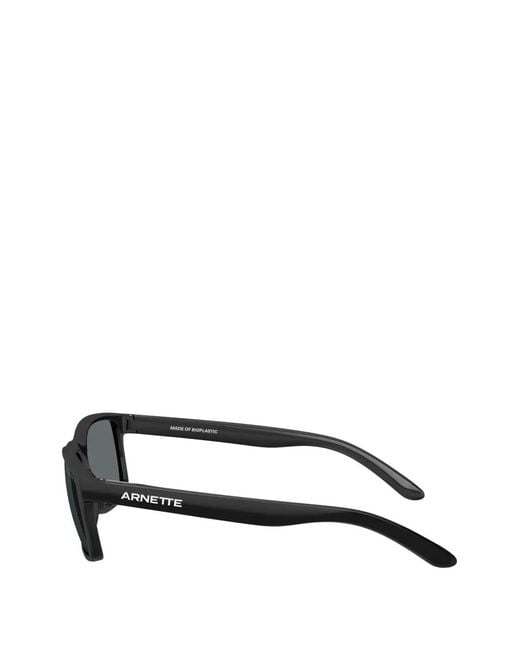 Arnette Black Slickster Rectangle-Frame Sunglasses