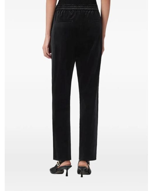 AllSaints Black Aleida Elasticated-Waist Trousers