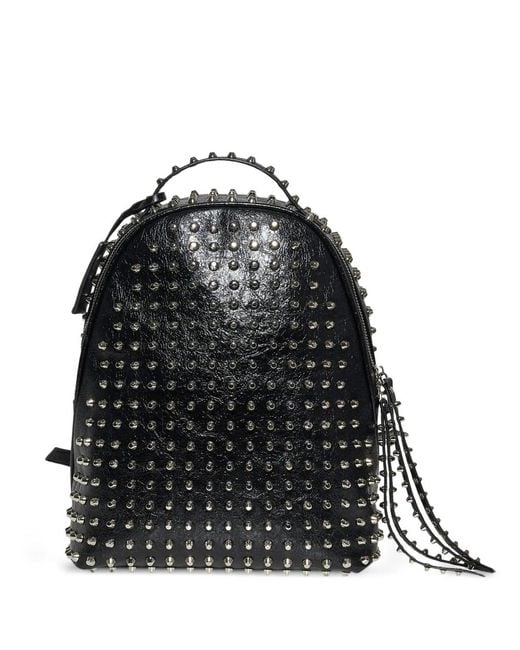 John Richmond Black Studded Backpack
