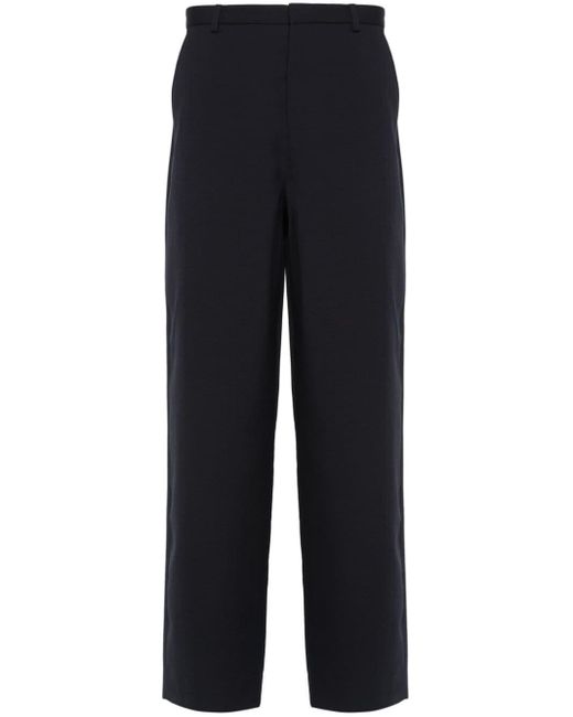 Acne Blue Interwoven Tapered Trousers for men