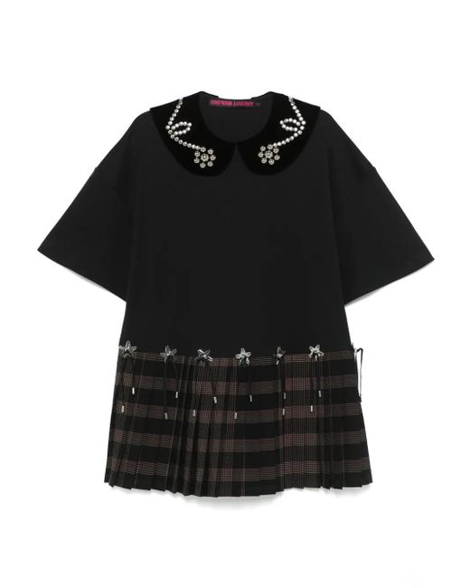Chopova Lowena Black Saltos Mini Dress