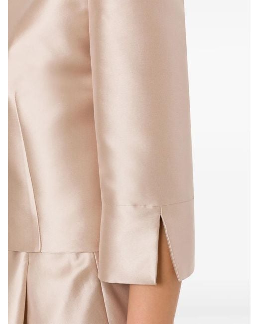 Alberta Ferretti Pink Satin Jacket