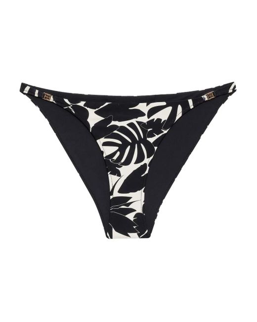 Anine Bing Black Bellamy Printed Bikini Bottom