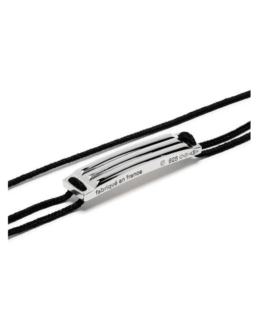 Le Gramme White Sterling 5G Gordon Braided Bracelet