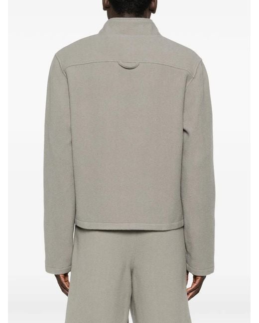 Rier Gray Zip-Fastening Sweatshirt for men