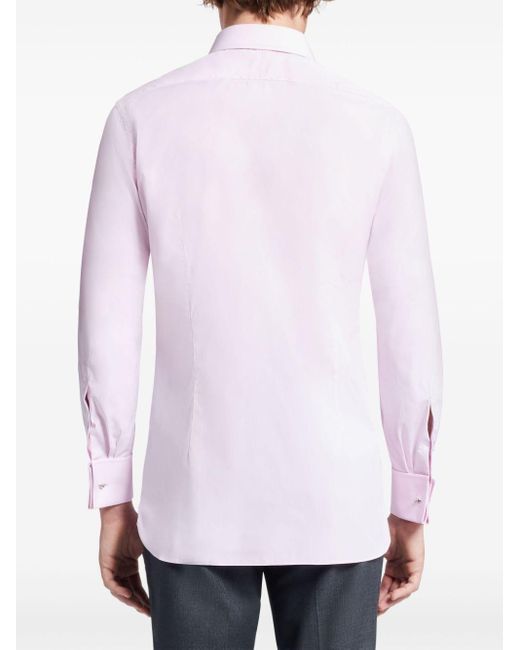 Camicia in popeline di Tom Ford in Pink da Uomo