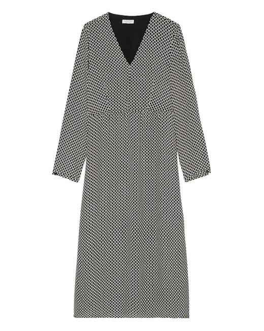 Abito Midi Con Stampa Geometrica di Marc O' Polo in Gray