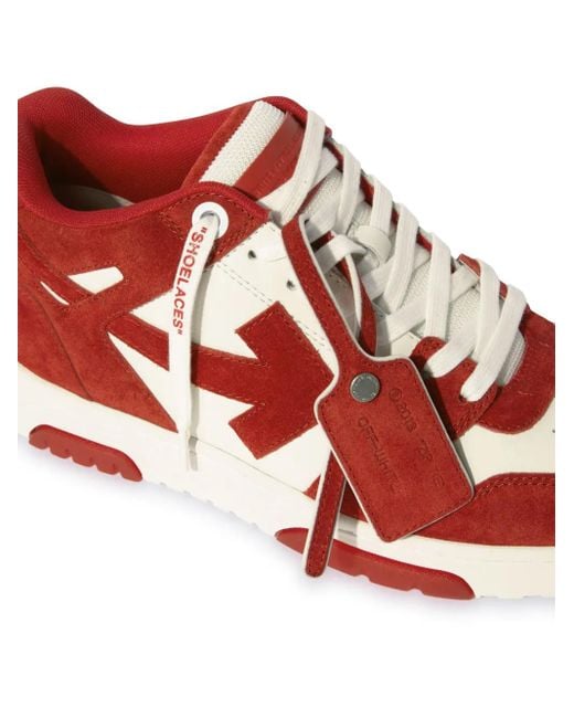 メンズ Off-White c/o Virgil Abloh Out Of Office スニーカー Red