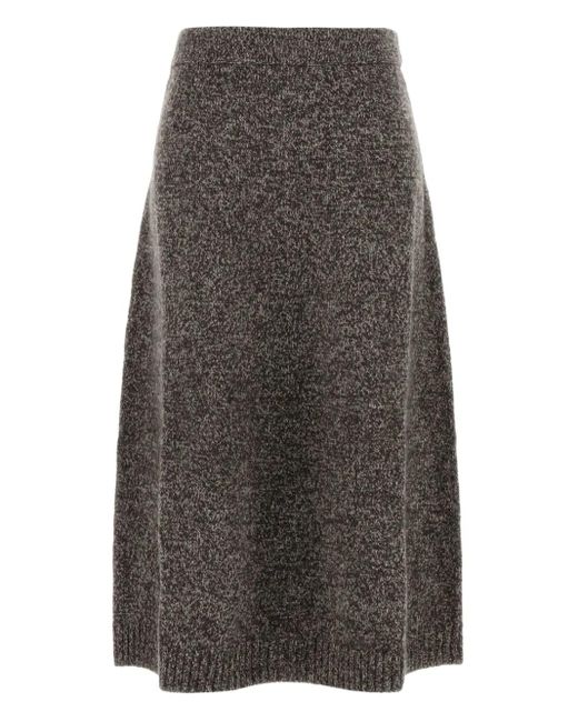 Weekend by Maxmara Gray Piega Midi Skirt