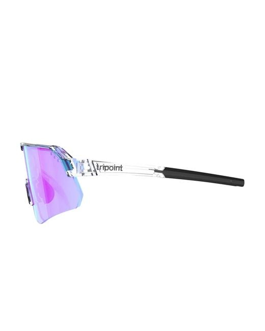 Tripoint Purple Biker-Frame Sunglasses for men