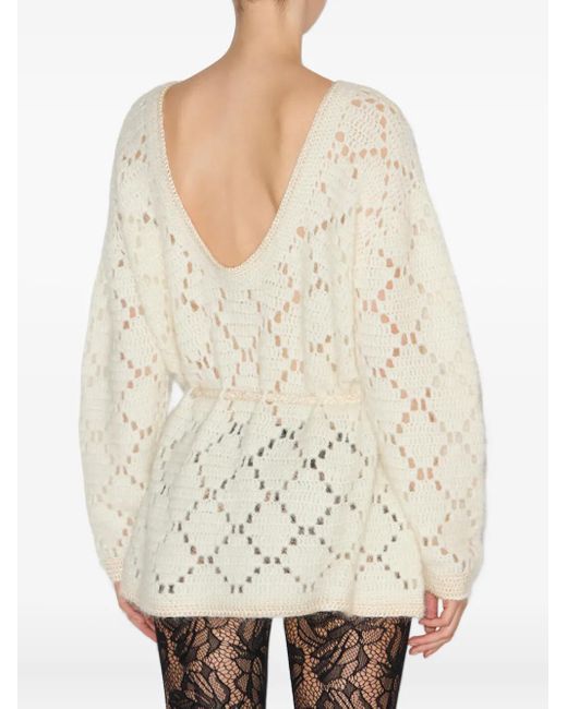 Maglione Merida A Rombi di Isabel Marant in Natural