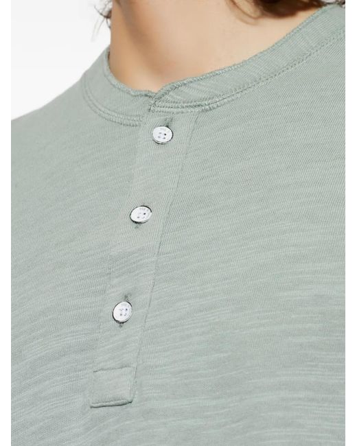 Camiseta Con Cuello Con Botones Rag & Bone de hombre de color Green