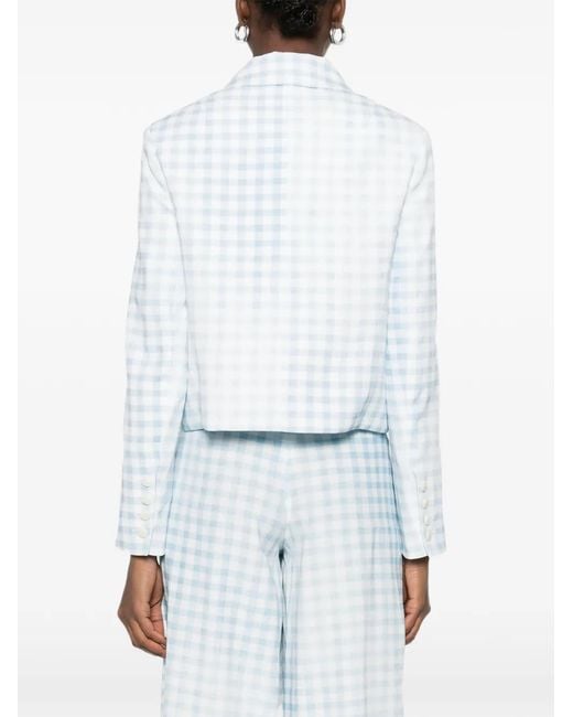 Ermanno Scervino Blue Viscose Jacket