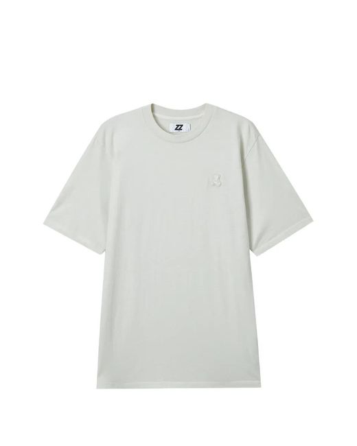 Izzue White Applique T-Shirt for men