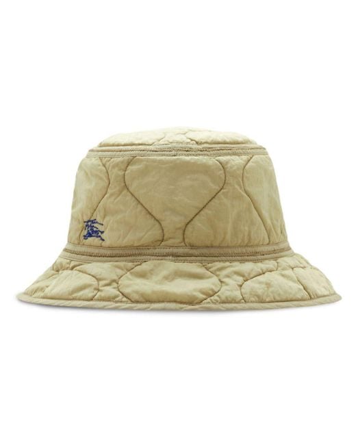 Burberry Natural Men Nylon Quilted Bucket Hat for men