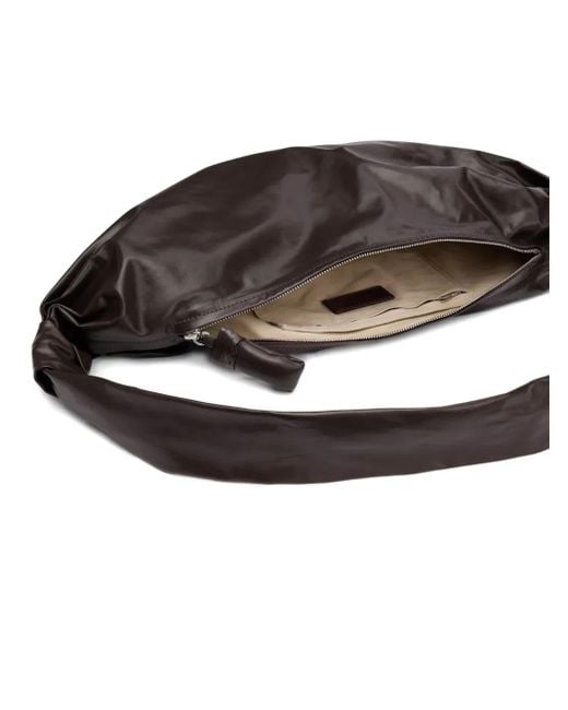 Lemaire Soft Croissant ショルダーバッグ M Metallic