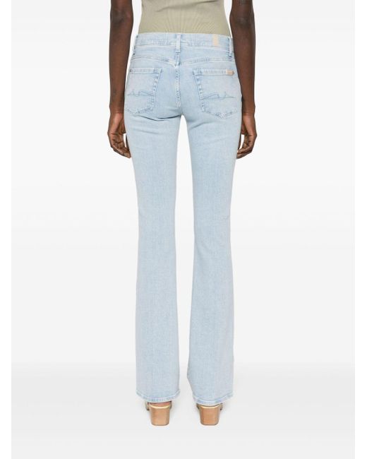 7 For All Mankind Bootcut Jeans in het Blue