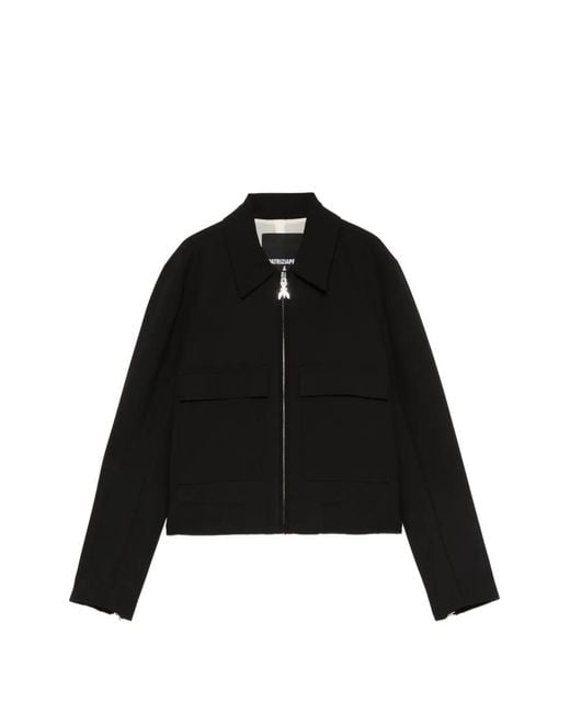 Patrizia Pepe Black Zip Pocket Jacket
