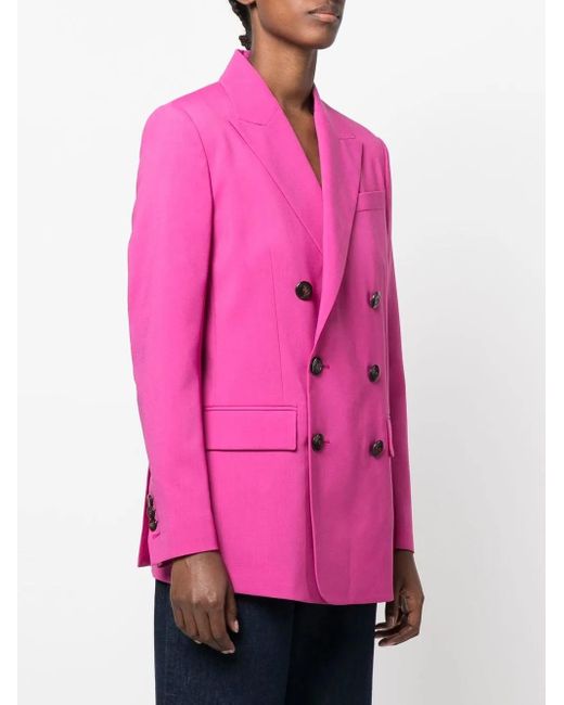 DSquared² Pink Fuchsia Wool Blend Blazer