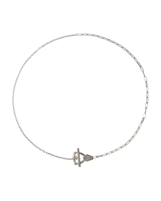 Burberry Shield Halskette in White für Herren
