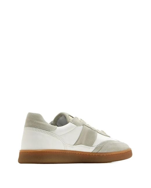 Collegium White Pillar Court Lace-Up Sneakers