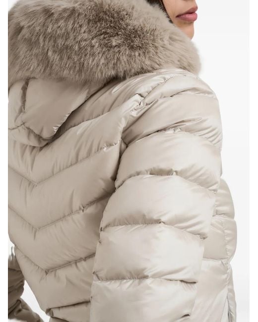 Colmar Natural Faux Fur-Trim Hooded Jacket