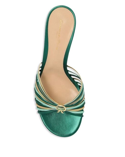 Gianvito Rossi Green 70Mm Vyna Sandals