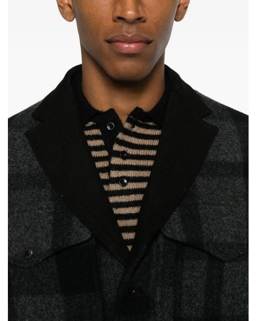 Junya Watanabe Black X Filson Quilted Plaid Jacket for men