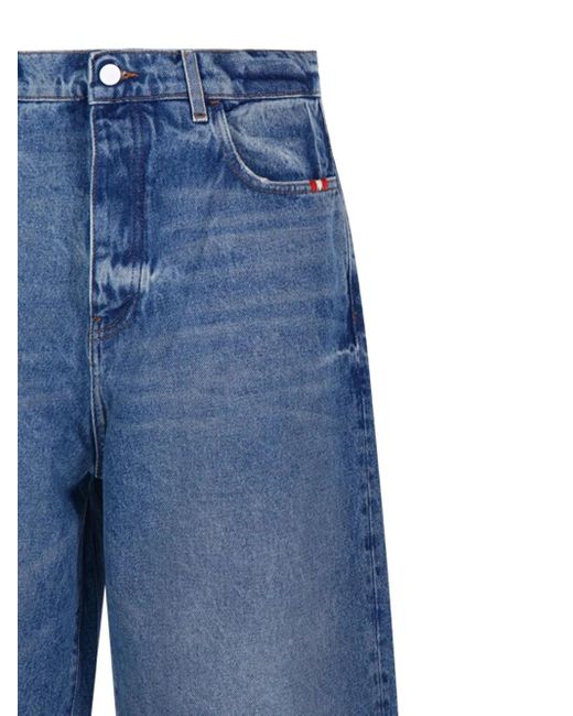 メンズ AMISH ストレートジーンズ Blue