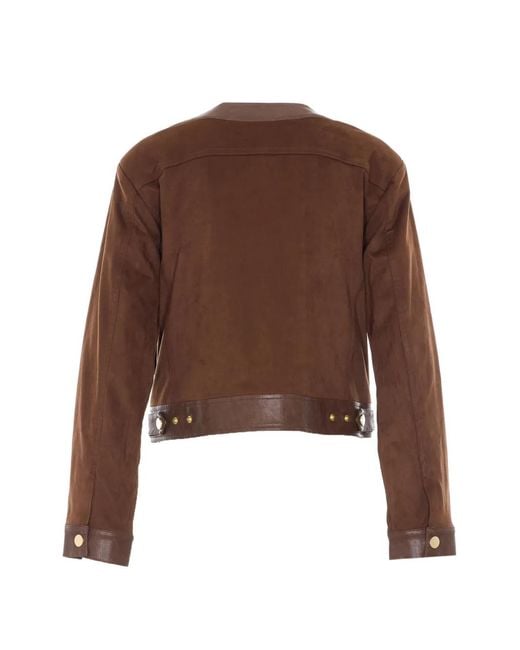 Urbancode Brown Collarless Jacket