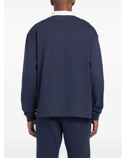Reebok Blue Court Sport Quarter-Zip Sweatshirt for men