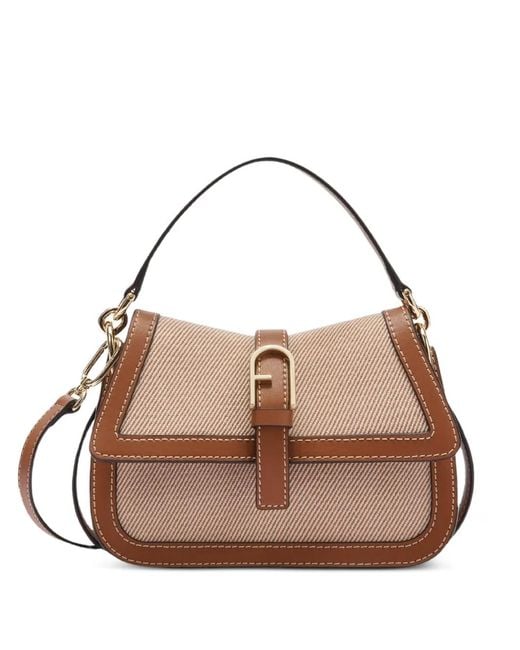 Furla Natural Mini Flow Top Handle Tote Bag