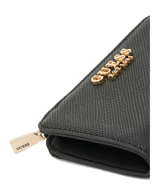 Guess Black Laurel Zip-Around Wallet