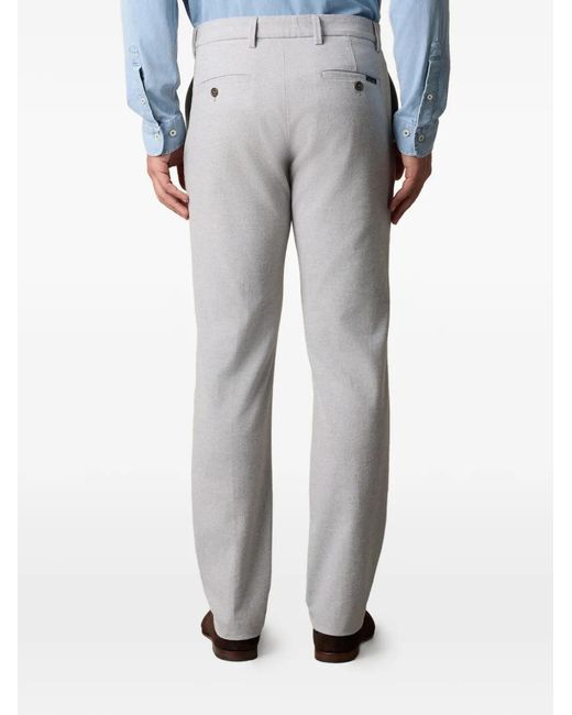 Brooks Brothers Gray Rear Welt-Pockets Trousers for men