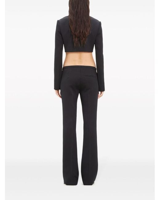 Courreges Black Low-rise Flared Trousers