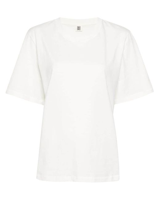 By Malene Birger White Hedil T-Shirt aus Bio-Baumwolle