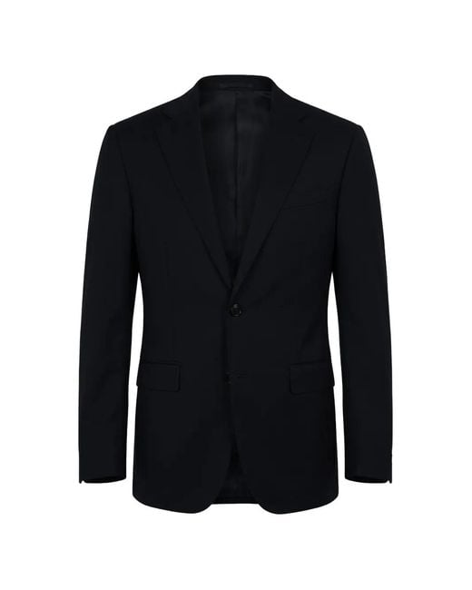 Corneliani Blue Single-Breasted Blazer for men