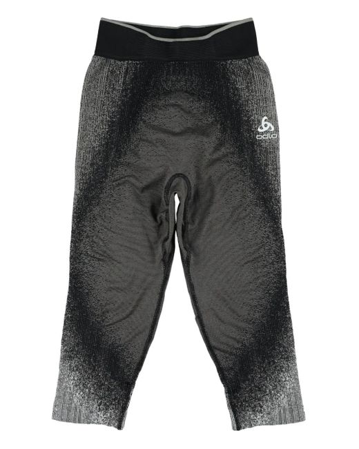 Odlo Gray The Pow Blackcomb Gradient-Effect Leggings