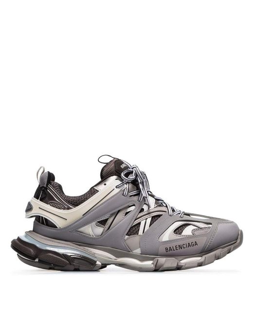 Balenciaga Rubber Track Trainers in Grey (Gray) for Men - Save 61% - Lyst