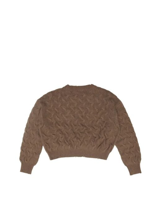 HTC Brown Crew-Neck Sweater