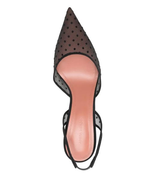AMINA MUADDI Metallic 70Mm Holli Polka-Dot Pumps