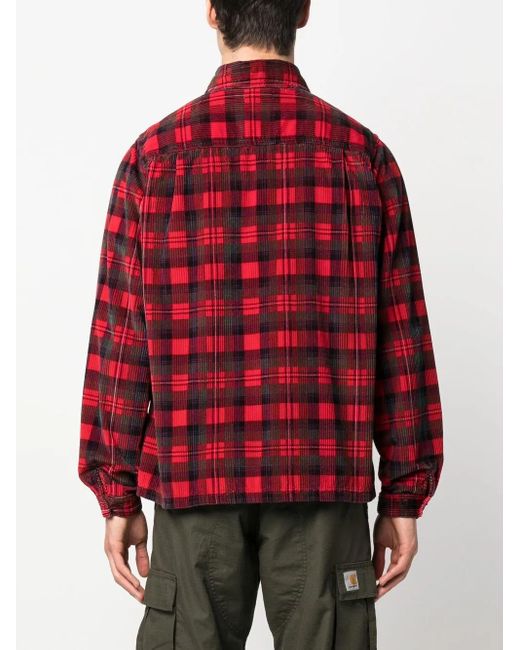 Camicia A Coste di ERL in Red da Uomo