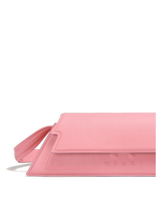 Bolso de hombro con logo Marni de color Pink