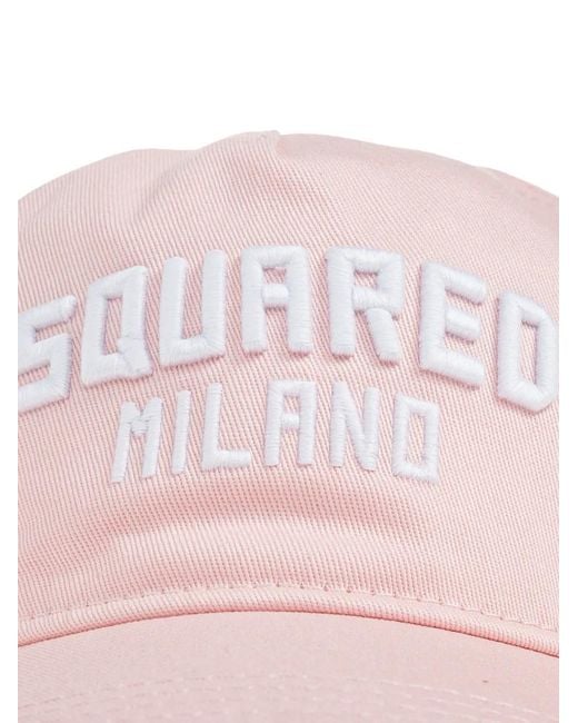 DSquared² Pink Milano Baseball Cap