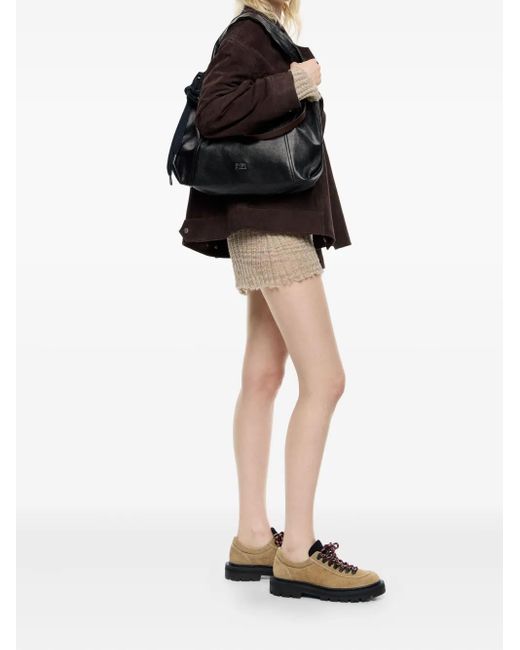 Borsa Tote Paper Grande di Bimba Y Lola in Black