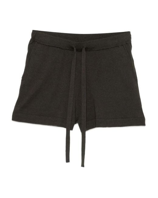 P.A.R.O.S.H. Black Shorts Mit Kordelzug