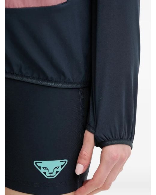 Dynafit Blue Hooded Panelled Jacket