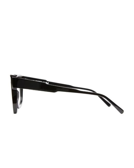 Kuboraum Black Square-Frame Glasses for men