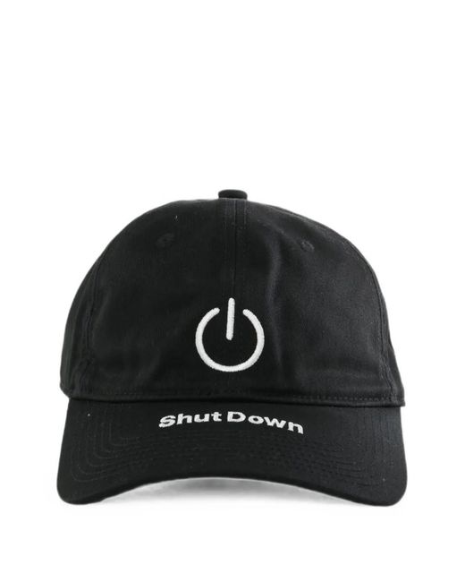 Vetements Black Embroidered Baseball Cap